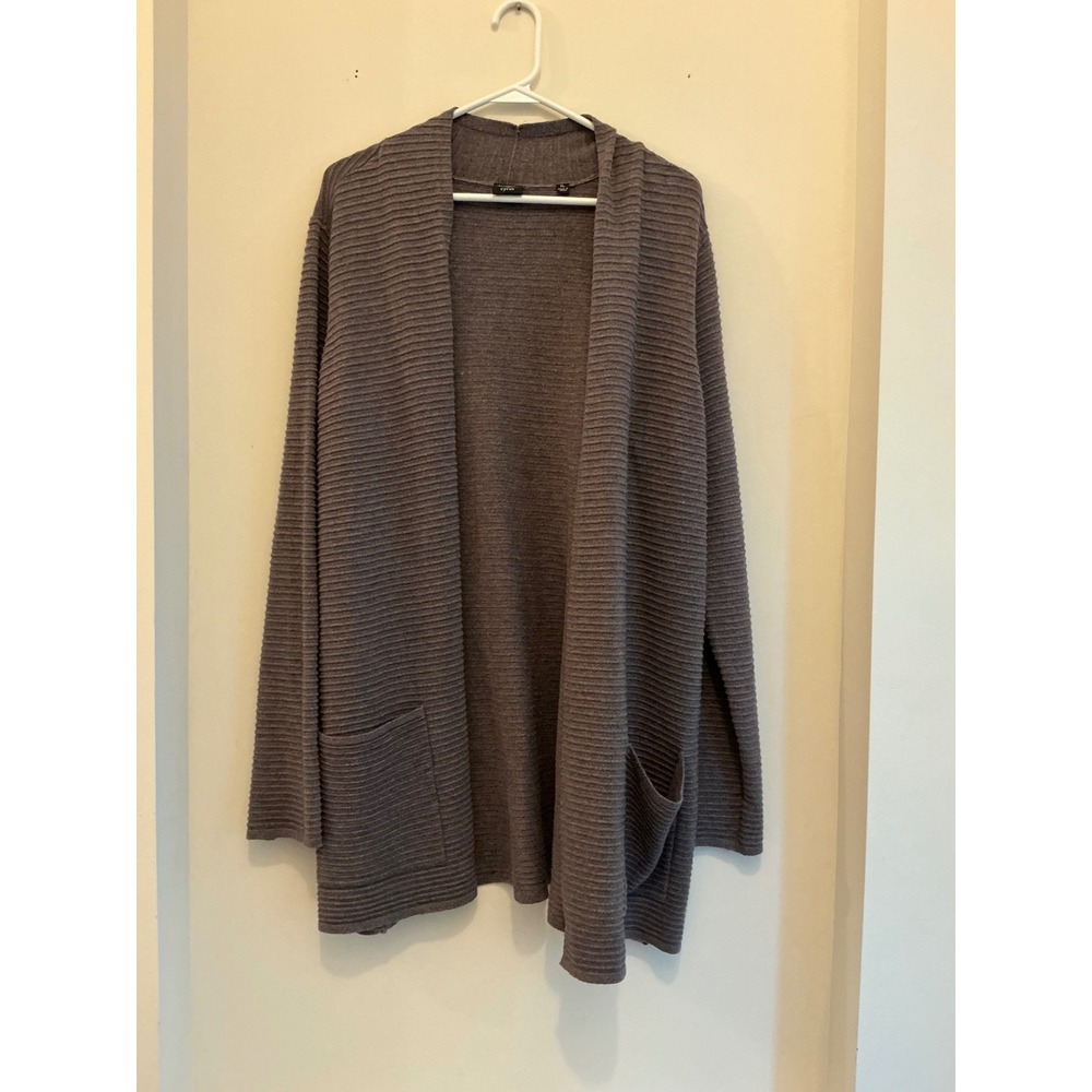 Devotion by Cyrus women's purple duster sweater XL